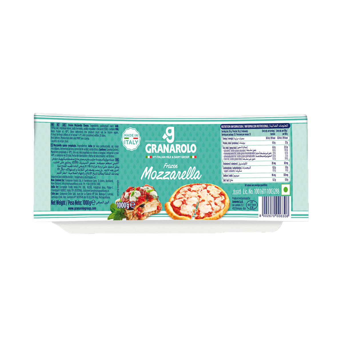 Mozzarella Cucina (Pizza) - 1000g – Colosseum Deli