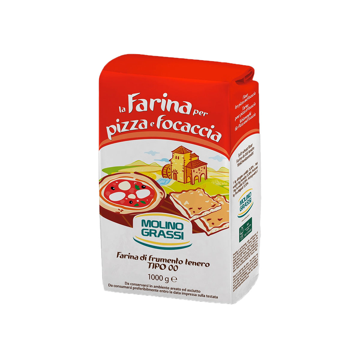 Pizza & Focaccia Fast Base Flour - 1000g - Colosseum Deli