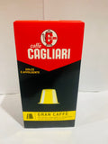 Caffe Cagliari gran caffe capsules 6g - Colosseum Deli Home Delivery