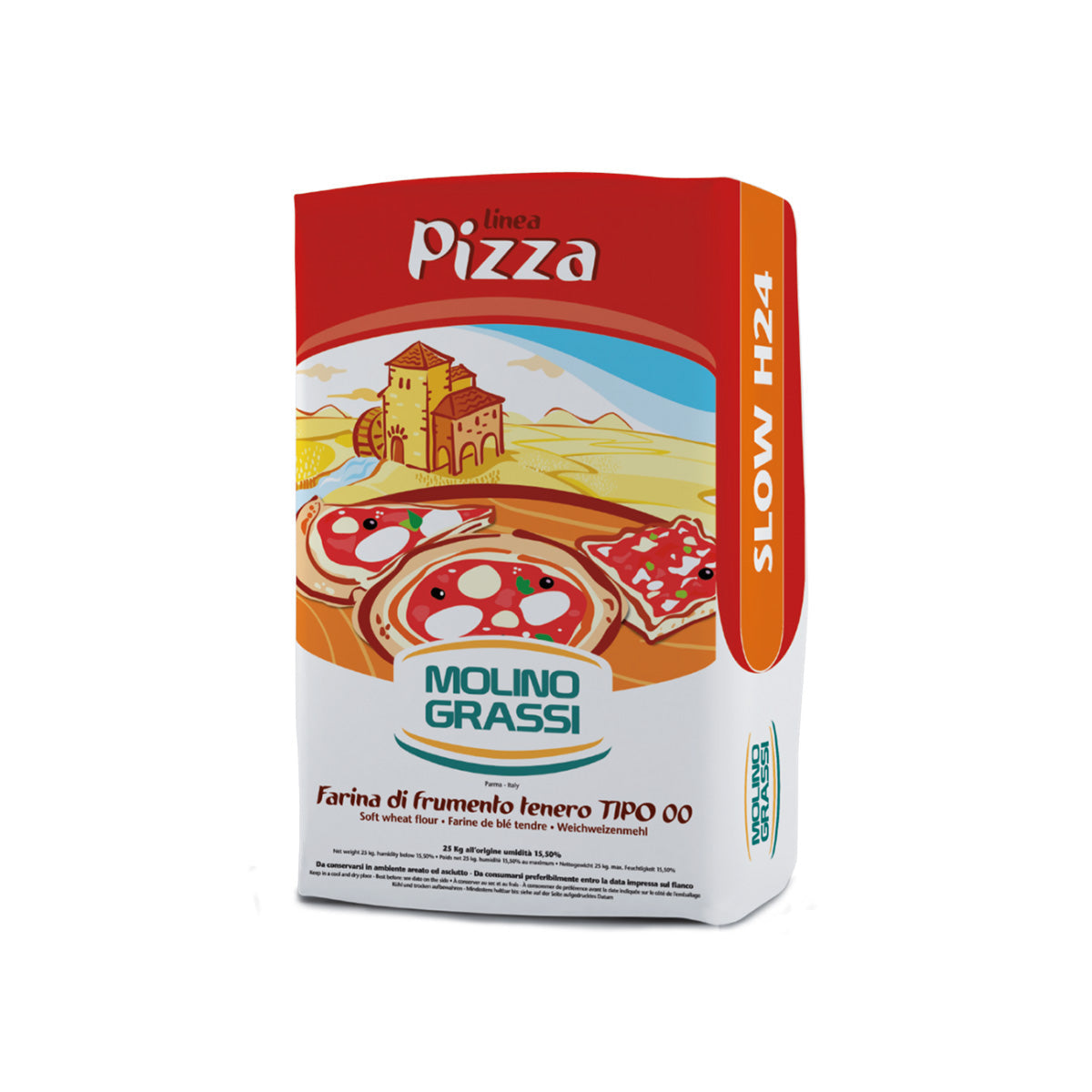 H24 Pizza Soft Wheat Flour - 25Kg - Colosseum Deli