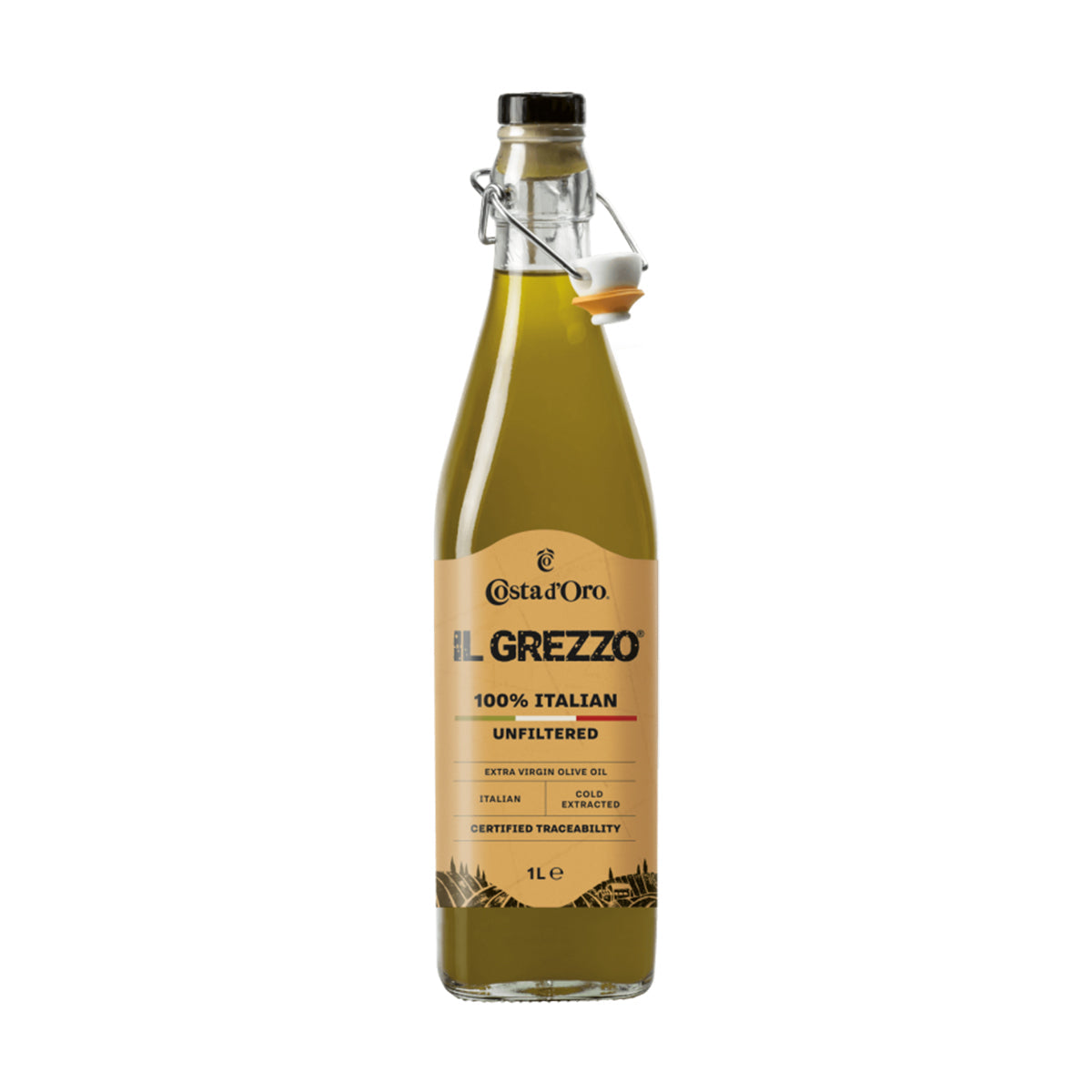 Olive Oil Grezzo Unfiltered 100% Italian - 500ml - Colosseum Deli