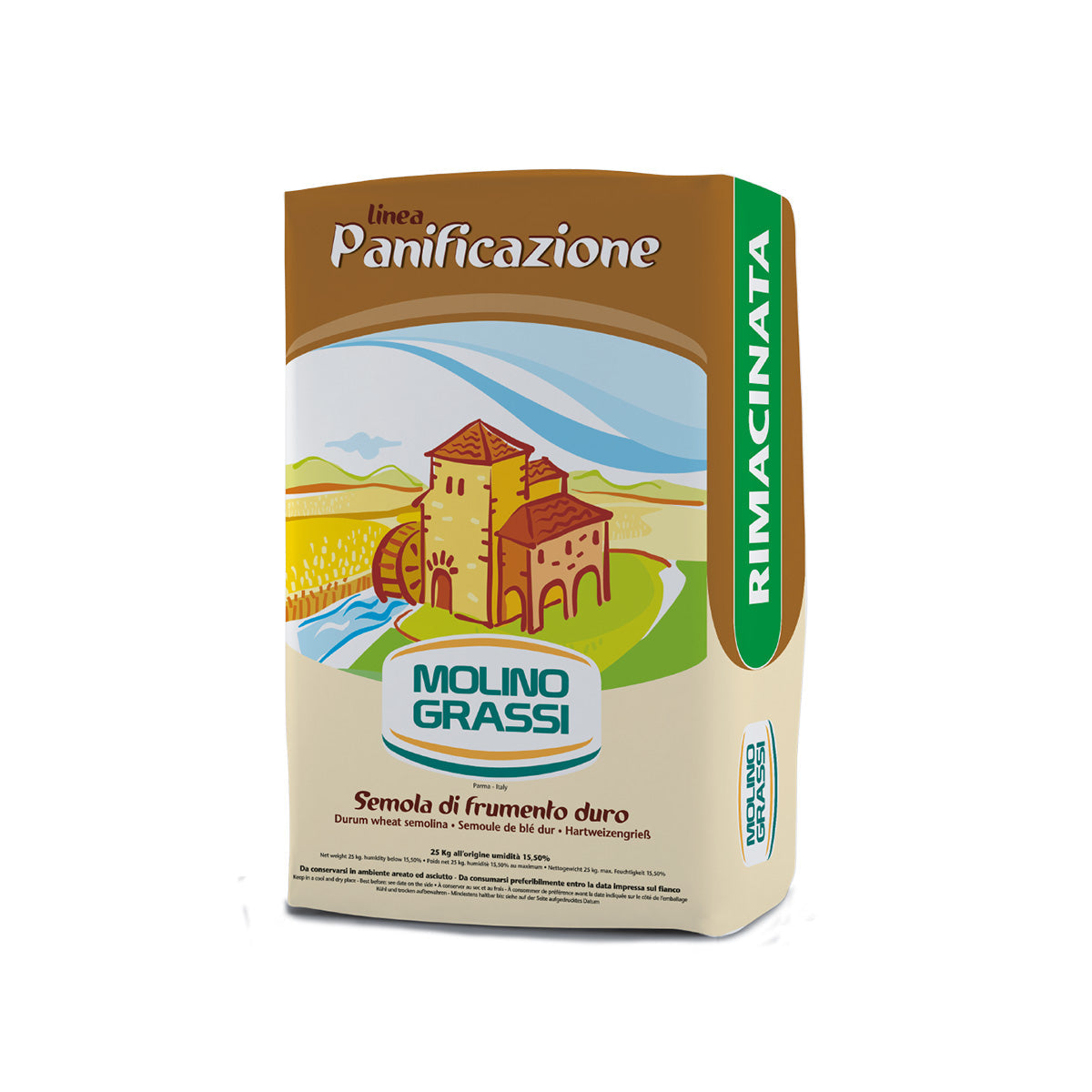 Semola Rimacinata Durum Wheat Flour - 25Kg - Colosseum Deli