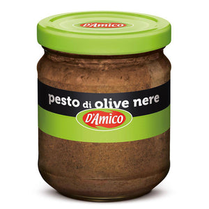 D'Amico Black Olives Pesto Tuscany Style 130g - Colosseum Deli Home Delivery